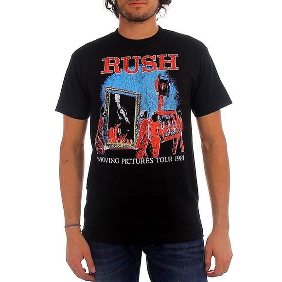 Rush Moving Pictures 1981 Tour rock metal Official T-Shirt M NWT - Picture 2 of 5